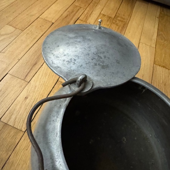 Vintage Aluminum Tea Kettle Stove Top Camping Rustic Farmhouse Decor - Picture 10 of 12